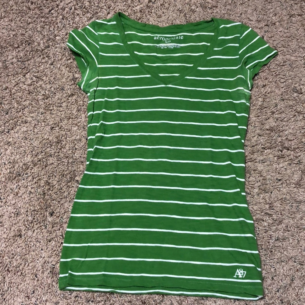 Striped Green tee